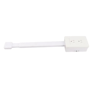 Power Socket Expander 3-Prong Electrical Outlets Power Strip 22 to 34 Inch Extension 180 Degree Rotating Base Electrical Outlet Extender for Any Space with PC Material