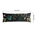 thumbnail image 6 of Floral Body Pillow Cover – Soft & Breathable, Hidden Zipper, 20"x54", Vintage Wildflower & Botanical Print with Butterflies & Bees – Gift for Side Sleepers, Pregnancy, Farmhouse Decor, 6 of 7