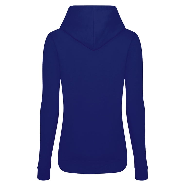 Awdis Just Hoods Women's Pullover Hoodie - Purple, Size L, 100% Cotton