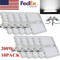 10X 200W LED Flood Light Cool White Module Spotlight Bright Stadium Outdoor Lamp