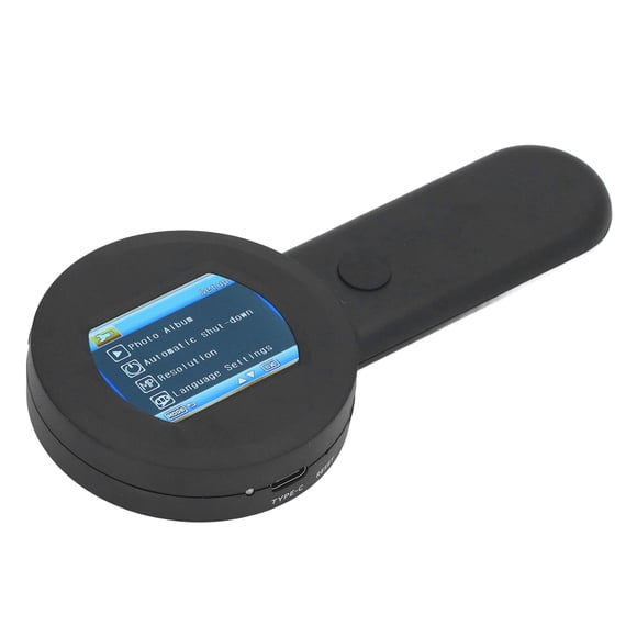 Lupa De Escritorio Portátil, Medición En Tiempo Real, Lupa Electrónica Portátil, Pantalla IPS Con 8 Luces LED Para Monedas