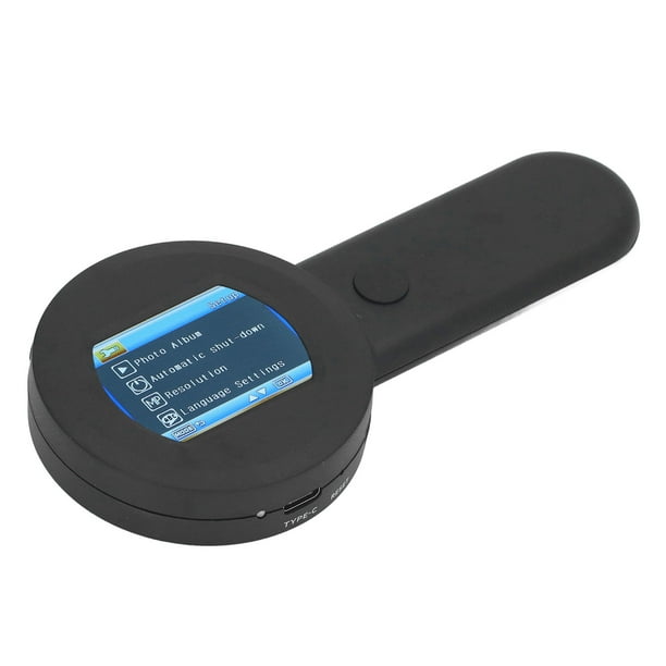 Lupa De Escritorio Portátil, Medición En Tiempo Real, Lupa Electrónica Portátil, Pantalla IPS Con 8 Luces LED Para Monedas