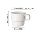 thumbnail image 3 of Cepillo de dientes Vaso de enjuague 320ml | Vaso de enjuague bucal de plástico apilable con asa | Base mate antideslizante | Amigable para viajes | Fácil de limpiar | Organizador de baño moderno |, 3 of 6