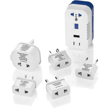 Travel Smart 1875-Watt High-Power Converter with Built-In USB Port for Single Voltage Appliances TS703CR