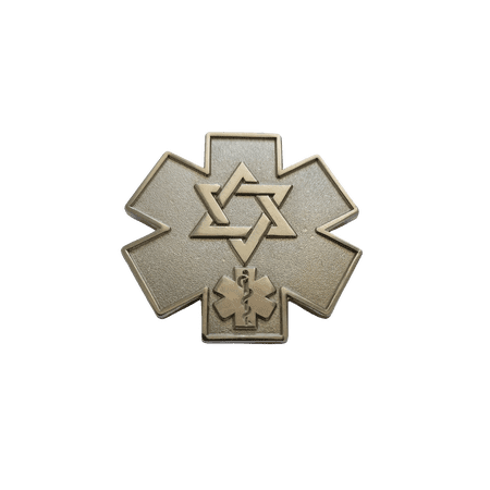 EMS/EMT FIRST RESPONDER STAR OF DAVID PIN