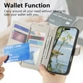 thumbnail image 2 of Decase Anti-Scratch PU Leather Wallet Case Compatible with Samsung Galaxy A36 5G,Shockproof Magnetic Buckle Hybrid Case Cover with Zipper Pocket Credit Card Slot Cash Slot Wrist Strap Lanyard,Beige, 2 of 12