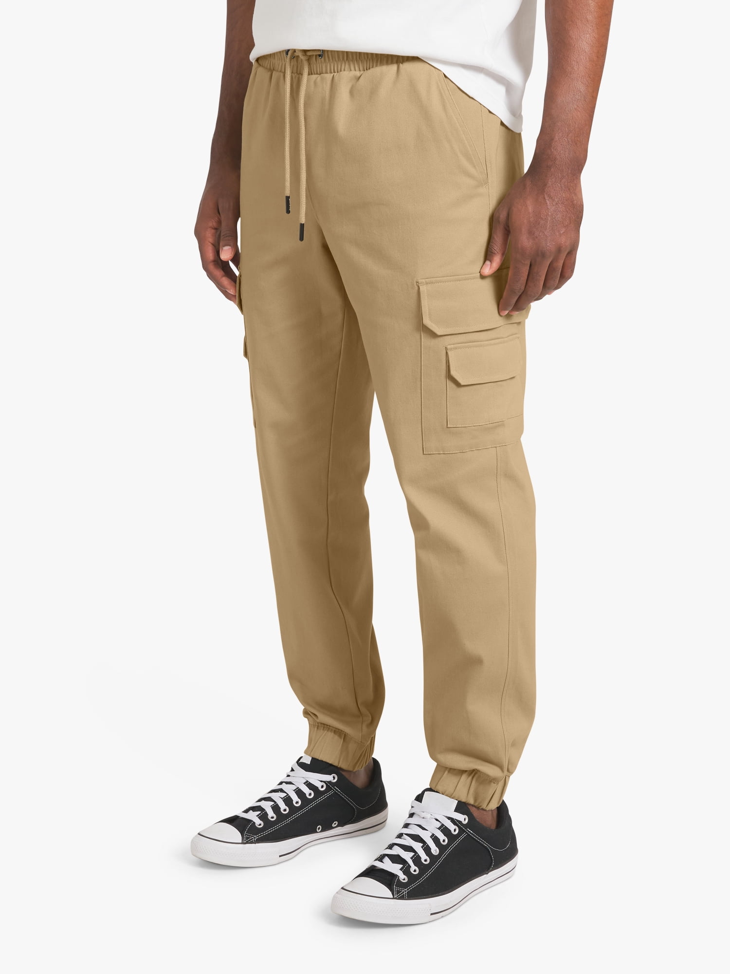 Dogg Supply by Snoop Dogg All-Gender Men's and Women's Stretch Twill Cargo Joggers, Sizes XS-3XL