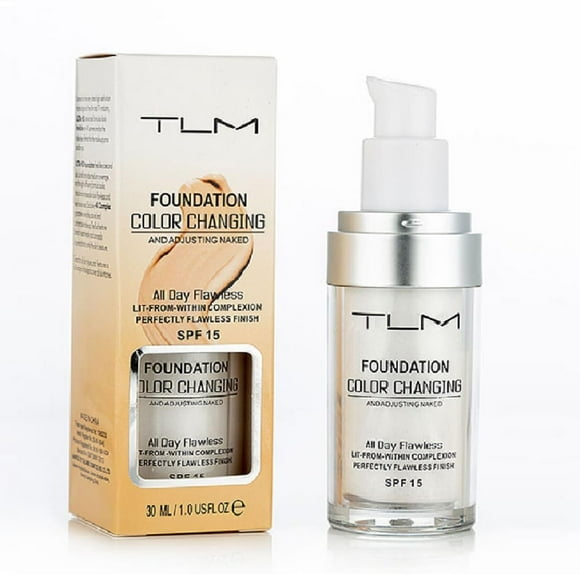 Foundation nvyue TLM SPF15 que cambia de color, 30 ml