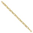 thumbnail image 2 of Diamond2Deal 10K Jaune Gold Texturé Link Bracelet 7.25inch for Women, 2 of 5
