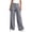 Dark Gray, variant on Women's Wide Leg Pants Plaid Lounge Pants High Waist Straight Casual Loose Checkered Trousers with Pockets, Womens Pants High Waisted Dressy