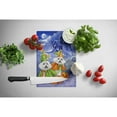 thumbnail image 2 of Bichon Frise Halloween Haunted House Glass Cutting Board Large, 2 of 2