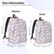 thumbnail image 2 of Balery Purple Rabbit Mochila Clásica Impresa Básica para Viaje, Mochila Escolar Resistente al Agua, Mochila de Lona con Correas Ajustables-Medium, 2 of 5