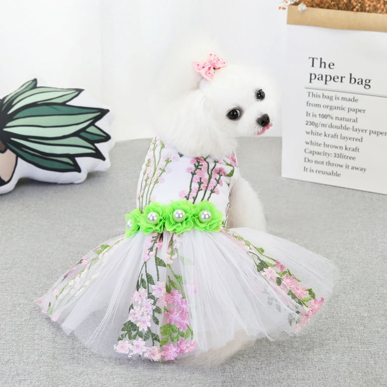 Brown 'n' White Puppy Pink Dress Gift Set