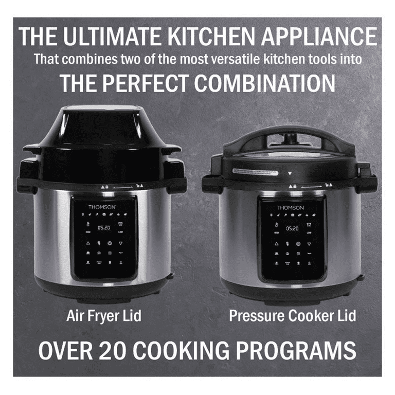 6.3 Qt Stainless Steel Air Fryer with Pressure Cooker 6.3 Qt Stainless Steel Air Fryer with Pressure Cooker