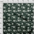 thumbnail image 3 of oneOone Rayon Dark Green Fabric Floral Sewing Craft Projects Fabric Prints By Yard 56 Inch Wide, 3 of 4