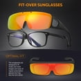 thumbnail image 7 of Polarized Sunglasses Fit Over Prescription Glasses for Men Women Flip Up Shield Lens Driving Shades, 7 of 7