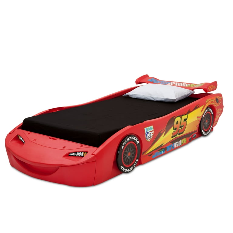 Cars Lightning McQueen Plastic Sleep and Play Toddler Bed