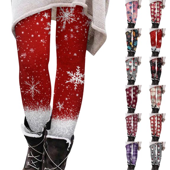 Lounge Pants for Women Full Length Sleepwear Bottoms Stretch Fabric Christmas Pattern Sleep Pants Pajama Bottoms