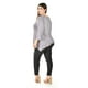 thumbnail image 3 of Blusa asimetrica con pedreria Roman Fashion /Tallas Extras, 1-204N (Gris) gris 38, 3 of 6