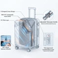 thumbnail image 5 of Rosamo 5 Piece Expandable Hard Shell Luggage,20/24/28 Inch Lightweight Suitcase with TSA Lock Spinner Wheel and Travel Bag,PC+ABS Material, 5 of 11