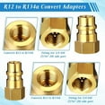 thumbnail image 5 of AC R134A Adapter Quick Coupler Kit, R134a Tank Tap Valve R134a to R22/410a for Air Conditioning Refrigeration System, 5 of 7