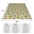 thumbnail image 3 of Salouo African bush elephant Print Bed Blankets, Flannel Blanket Comfortable Air Conditioning Blanket Lightweight Blanket for Sofa Bed Travel & Couch-60"x50", 3 of 7