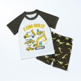 thumbnail image 2 of Caqnni Baby Kids Boys Elastic Shorts Set 6 12 18 24 Months 3T 4T Short Sleeve Shirt with Elastic Waist Shorts Outfits Set Pjs Kids Gift 2PCS Pajamas Outfits (5-6 Years), 2 of 9