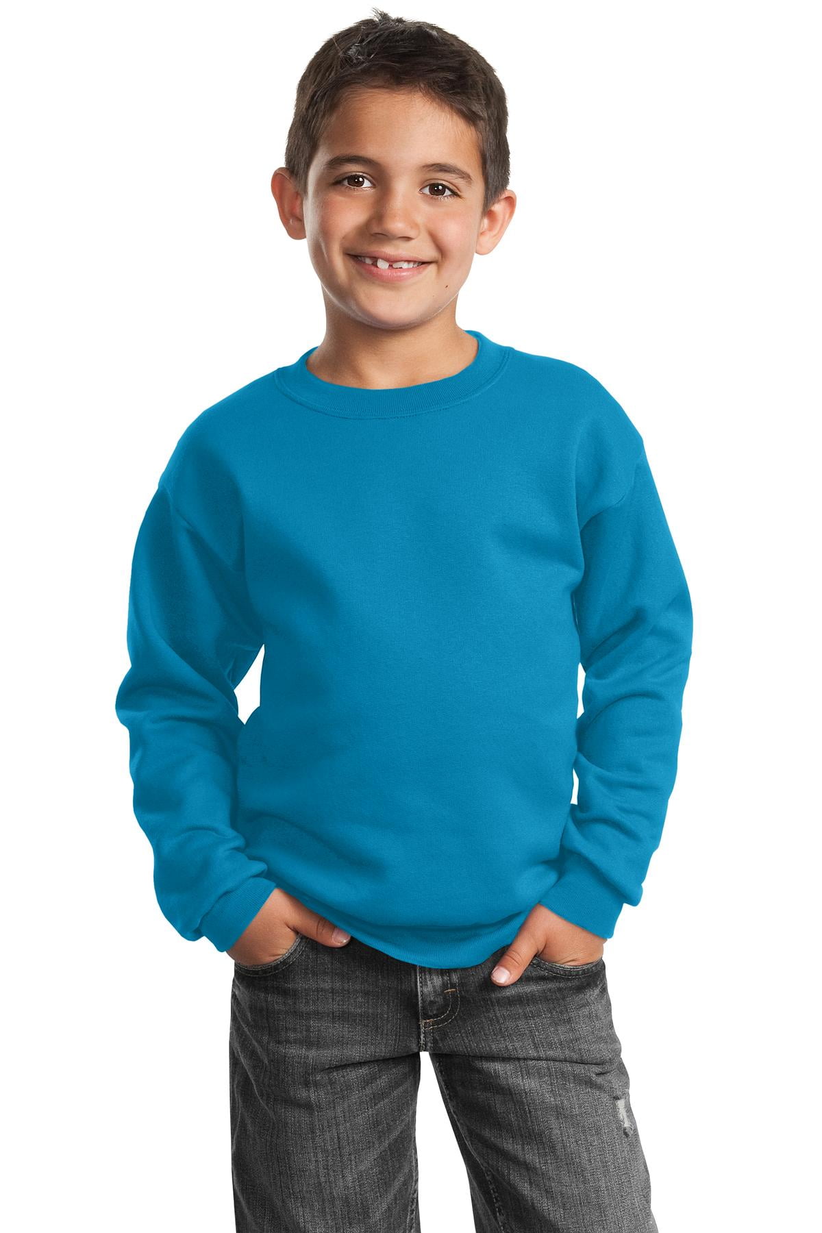 Port /& Company Crewneck Sweatshirt L White PC90Y