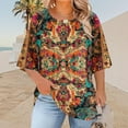 thumbnail image 2 of Bixock Women's Maternity Tops Loose Casual Short Sleeves Round Neck Maternity T-Shirt Plus Size Pregnant Top, 2 of 5