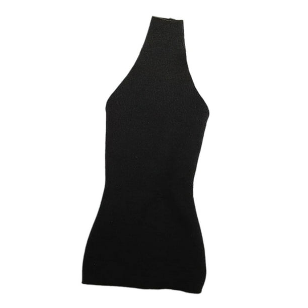 Vestido de figura de figura a escala 1/6 Vestido mini Vestido corto Cosplay Vestido sin mangas casual con figuras de acción femenina de 12 '' pulgadas negro