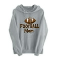 thumbnail image 2 of XPMWRP Women's Football Printed Hoodies Sweatshirt Casual Long Sleeve Pullover Tops Loose Winter Warm Comfortable Sweatshirt Gray XXL, 2 of 3