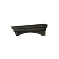 thumbnail image 5 of Pearl Mantels Celeste Versatile Hand Distressed and Hand Finished Premium Pine Wood Mantel Shelf, Dark Roast Finish, 48"L & 9.5"D, Hang Alone, with Corbels or with Corbels and Arch (Included), 5 of 6