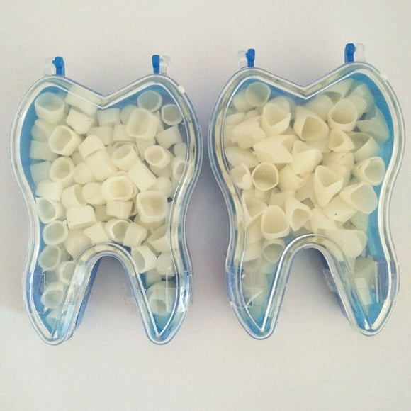 Dental materials, dental consumables, oral temporary crowns, porcelain dental temporary crowns (front teeth 50 per box), box color random