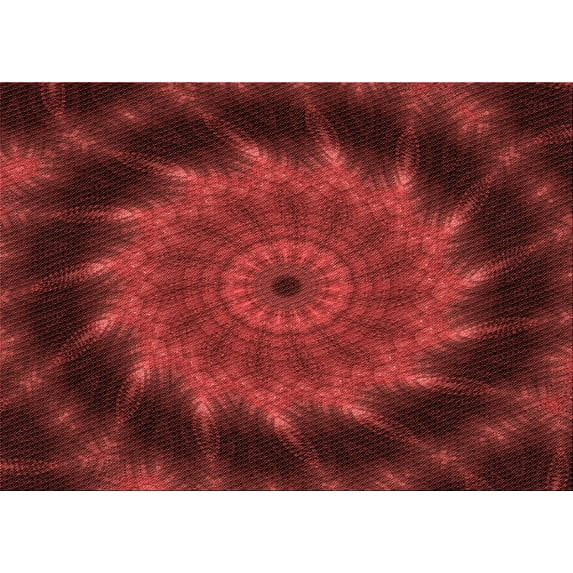 Ahgly Company Indoor Rectangle Patterned DarkRed Area Rugs, 6' x 9'