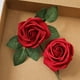 thumbnail image 4 of Rosas artificiales Flores Rosas de espuma Rosas de espuma Flores artificiales Cabezas de rosas Rosas artificiales falsas Rosas DIY Ramos de boda Decoración nupcial del hogar (25 piezas, rojo vino) Xemadio HFP-0289, 4 of 9