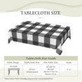 thumbnail image 6 of Rectangle Table Cloth, Black Buffalo Plaid Resistant Washable Tablecloth Decorative Table Cover for Dining, Indoor and Outdoor, 6 of 6