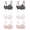 Multicolor-B, variant on 6PC Pack Women Push Up Bra Everyday Underwear Comfortable Lingerie Bralette with Support Anti-Sag-Size80D/36D
