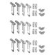 thumbnail image 1 of 12 Pack Window Restrictor Locks Window Restrictor Hook Stainless Steel Child Lock Restrictor With S_c*, 1 of 5