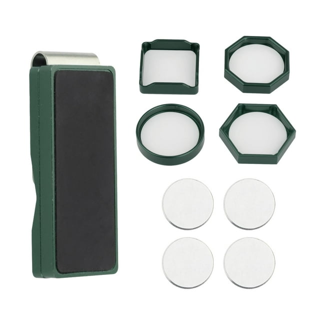 Soporte para tiza de piscina, suministros de billar, accesorios, caja de tiza para taco, portátil Púrpura
