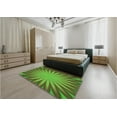 thumbnail image 4 of Ahgly Company Indoor Round Patterned Pea Green Area Rugs, 3' Round, 4 of 6