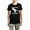 With Gray Camo Pant, variant on - T Rex Small Arms Carry License Dinosaur Pajamas - Women's Short Sleeve Print T-Shirt and Pants Dark Cotton Pajama Set