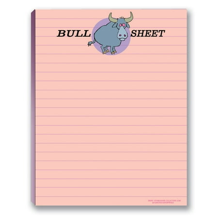 Office Notepad - It's Bull Sheet - Funny Note Pad - Cute Office Note Pad