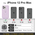 thumbnail image 2 of Funda de teléfono Follaroma para iPhone 12 Pro Max con MagSafe Purple, 2 of 7