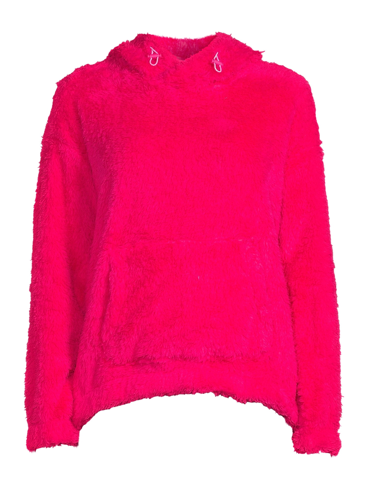 Athletic Works Women's Faux Sherpa Pullover Hoodie