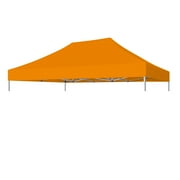 Eurmax USA Replacement Canopy Tent Top Cover for 8x12 Pop Up Canopy ,Instant Ez Canopy Top Cover ONLY (Tangerine)