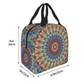 thumbnail image 2 of Pofeuu Round Mandala Print Lunch Bag Lunch Box Large Capacity Insulated Lunch Bag for Adult, Leakproof Reusable Lunch Tote Bags for Work, 2 of 5