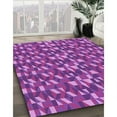 thumbnail image 3 of Ahgly Company Machine Washable Indoor Square Transitional Heliotrope Purple Area Rugs, 3' Square, 3 of 7