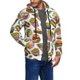 thumbnail image 3 of Zip Up Hoodies for Men - Hot Dog With One Sausage Long Sleeve Comfrt Men'S Fashion Hoodies & Sweatshirts, Jackets for Men Hoodies Pullover Clothing Clothes with Pouch, 3 of 5