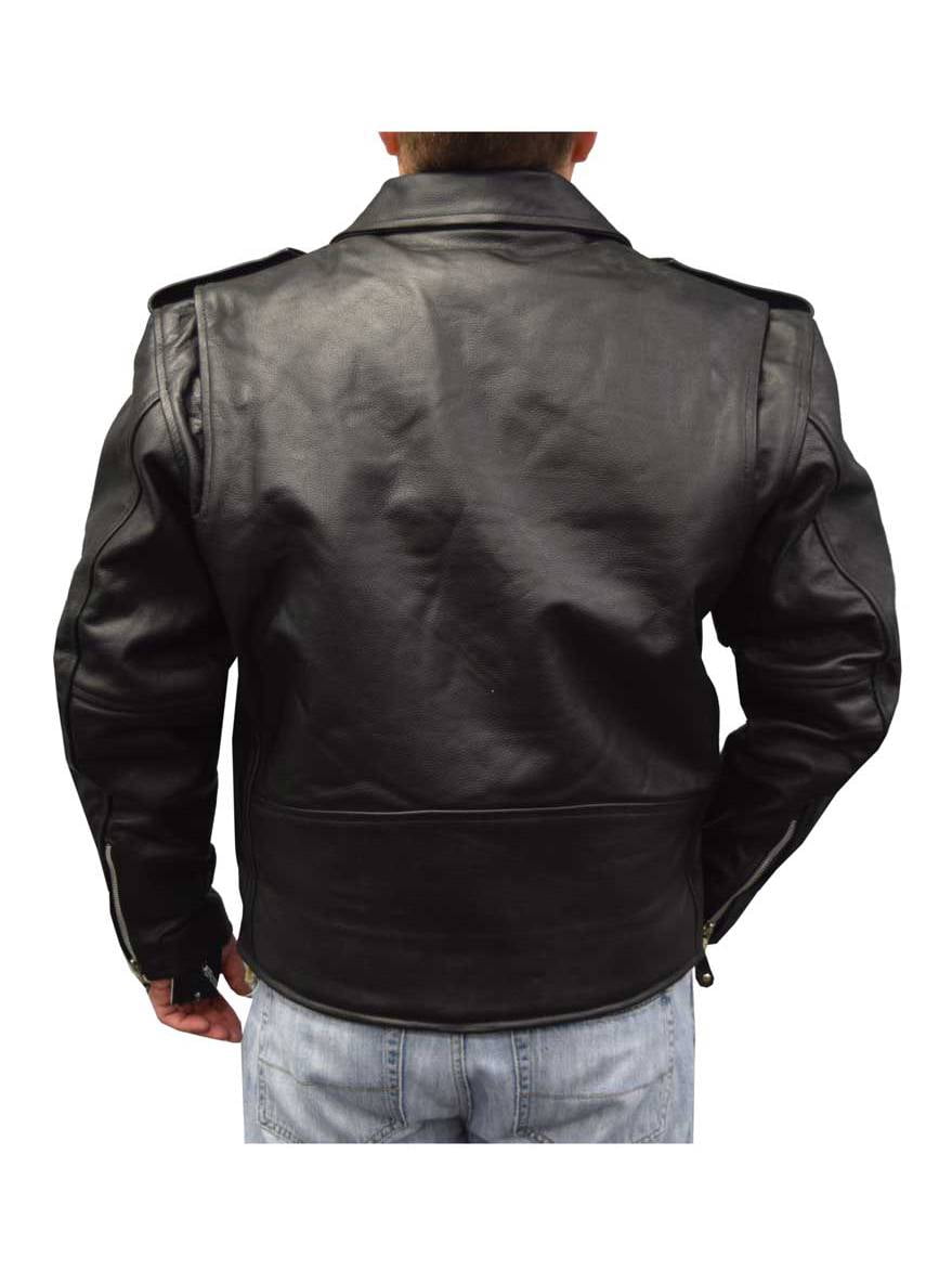 Buffalo Lace Leather Motorcycle Jacket 
