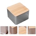 thumbnail image 3 of ColoMX Caja de almacenamiento de hojalata de 1pc con caja de almacenamiento de tapa de bambú Organice la caja de almacenamiento, 3 of 7